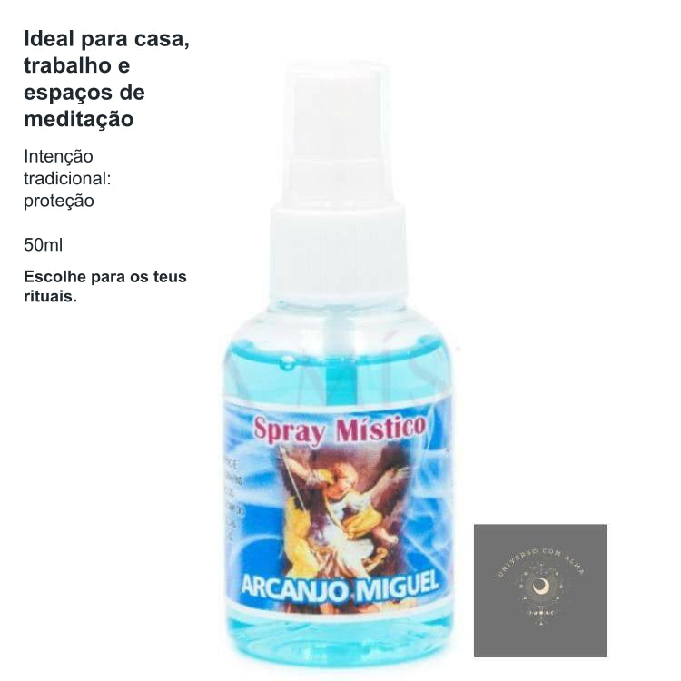 Spray Místico Arcanjo Miguel – Proteção 50ml — benefícios, utilização e características