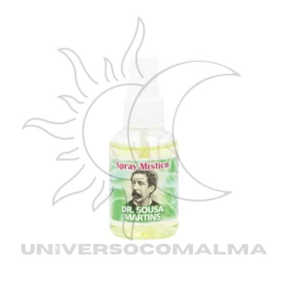 Frasco de fluido ritual com imagem de São Miguel