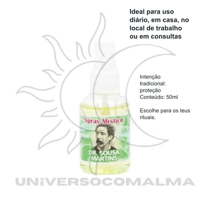 Spray Místico Dr. Sousa Martins – 50ml | Proteção, Cura e Apoio Espiritual — benefícios, utilização e características