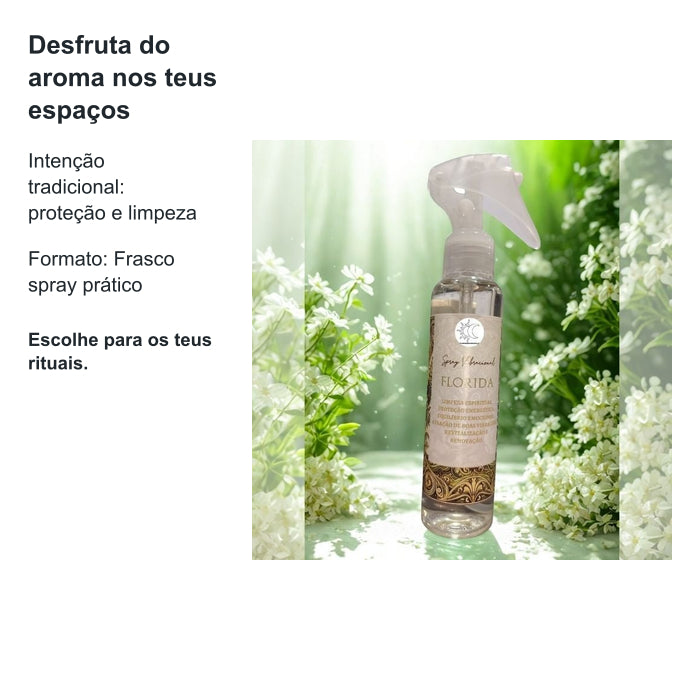 Spray Vibracional Florida 125ml - Limpeza Proteção | Universo Alma — benefícios, utilização e características