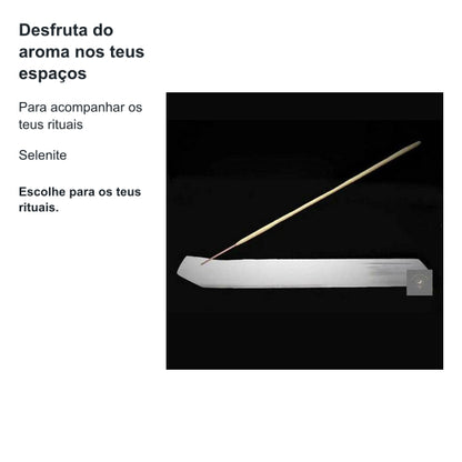 Suporte de Incenso em Selenite: Elegância e Purificação — benefícios, utilização e características