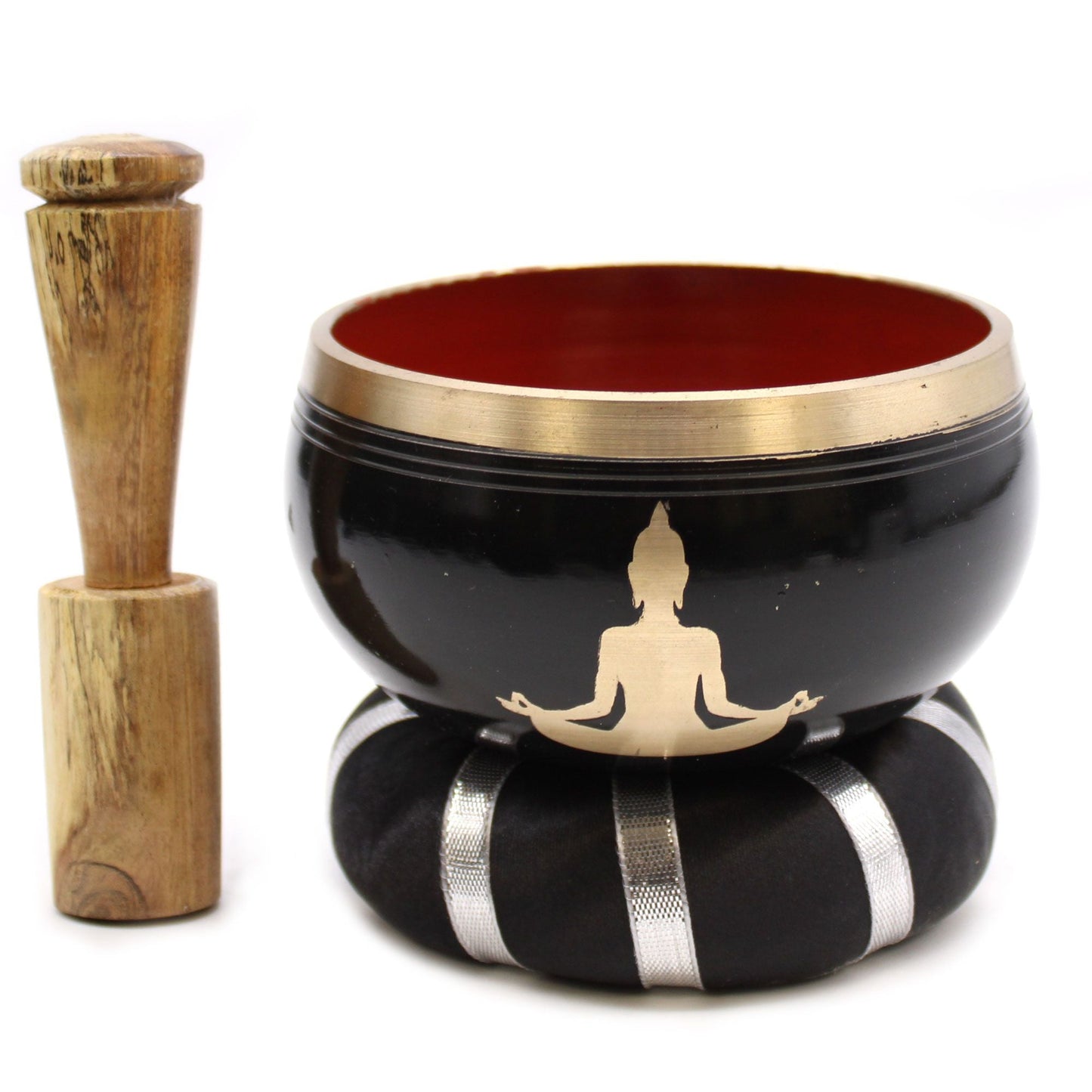 Taça Tibetana Buda 10,7cm | Kit Meditação e Terapia Sonora