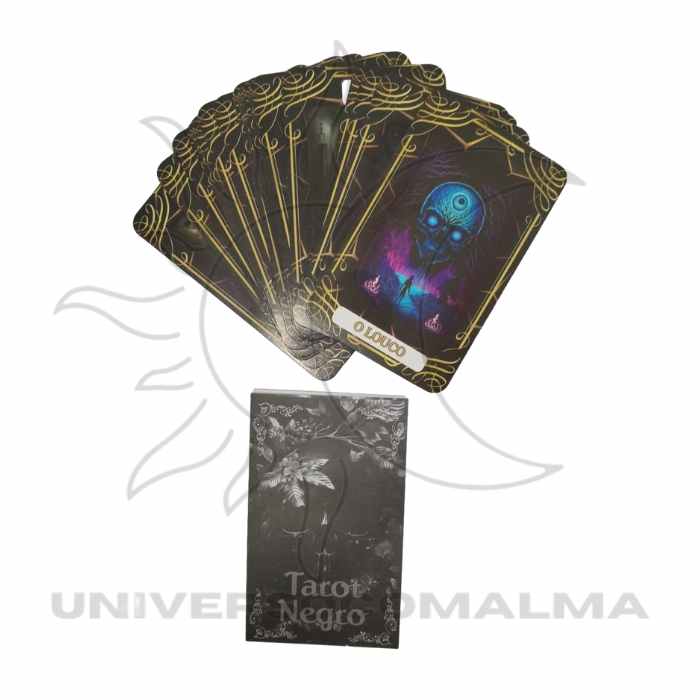 Baralho Tarot Negro - 22 Arcanos Maiores