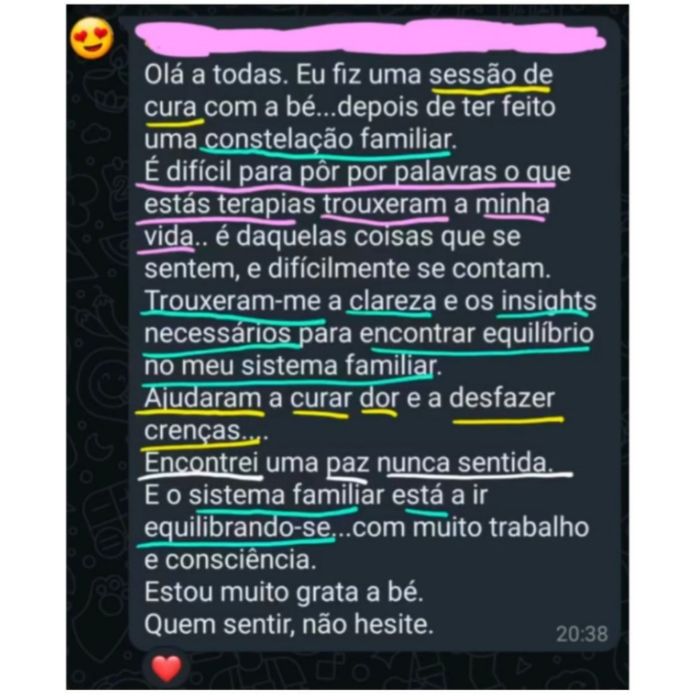 Constelação Familiar na Água - Sessão Presencial | Universo Alma