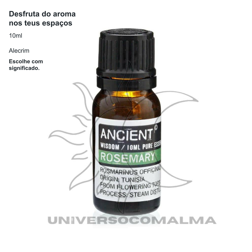 Óleo Essencial de Alecrim 10ml - Estimulante e Revitalizante — benefícios, utilização e características