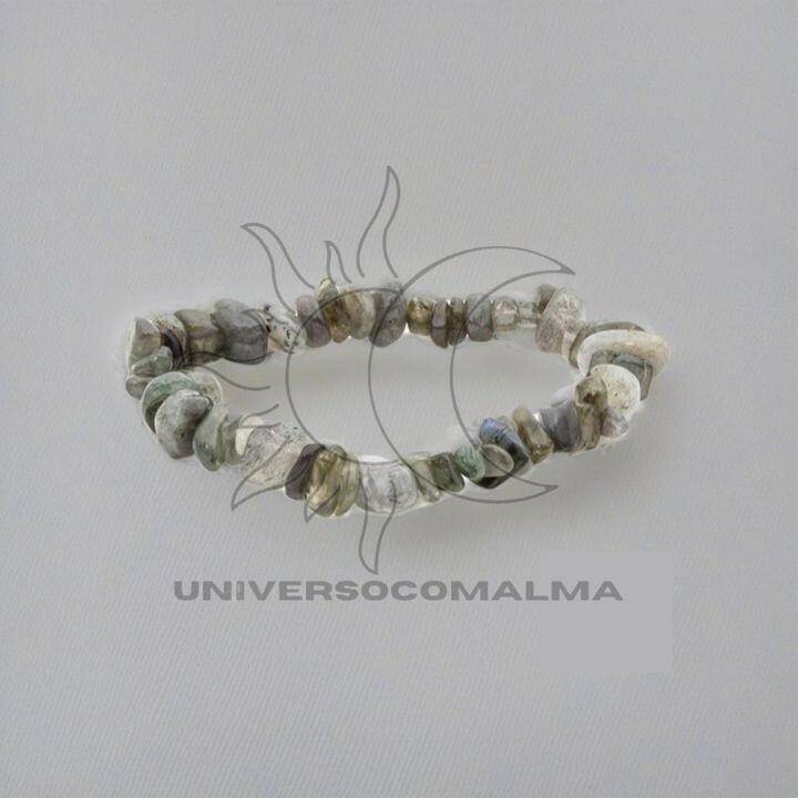 Título: Pulseira Chips Labradorite - Despertar Espiritual e Proteção Energética - Universo com Alma ®