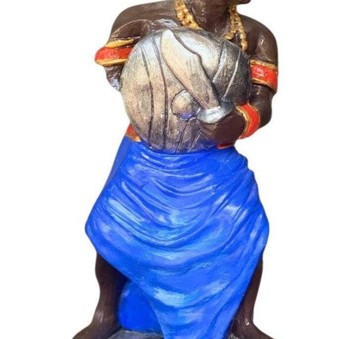 Estatueta de Ogum Africano - 23cm x 10cm - Universo com Alma ®