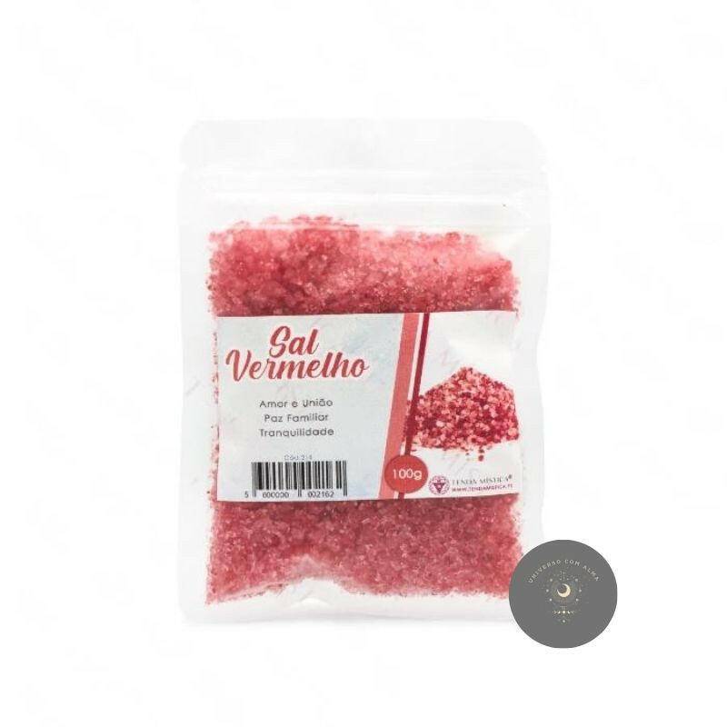 Sal Sorte Vermelho 100g - Amor, União e Paz Familiar - Universo com Alma ®