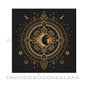Toalha de Mesa de Tarot – Fases da Lua | 50x50cm - Modelo 2