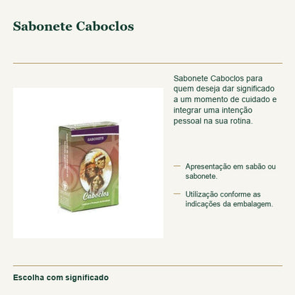 Sabonete Caboclos — fotografia original e características confirmadas.