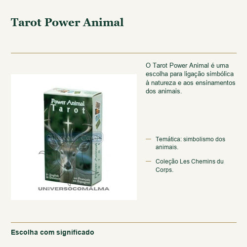 Tarot Power Animal — fotografia original e características confirmadas.