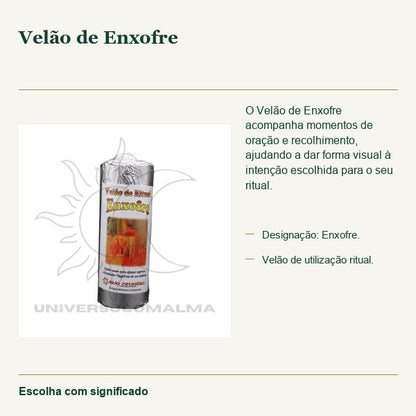 Velão de Enxofre — fotografia original e características confirmadas.