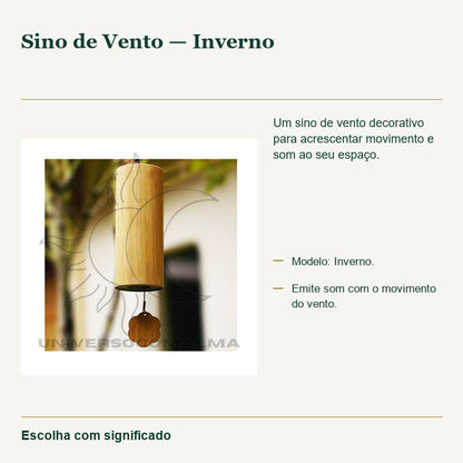 Sino de Vento — Inverno — fotografia original e características confirmadas.