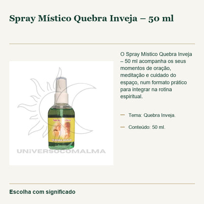 Spray Místico Quebra Inveja – 50 ml — fotografia original e características confirmadas.