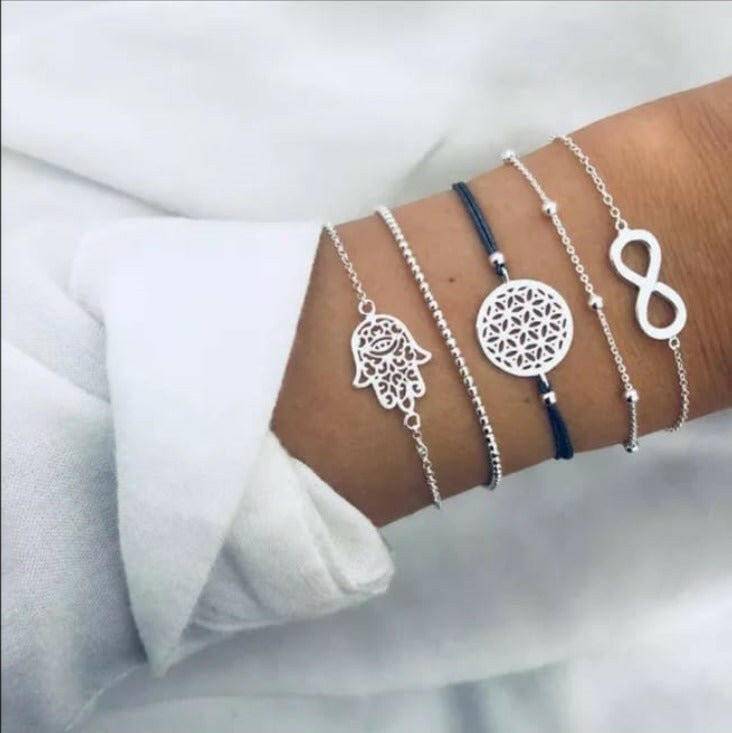 Conjunto de 5 Pulseiras Elegantes - Universo com Alma ®