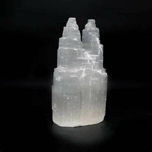 Torre Dupla de Selenite: Purificação e Elevação Espiritual - Universo com Alma ®