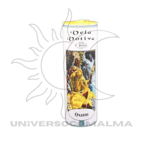 Vela Votiva Oxum - Amor, Prosperidade e Proteção Espiritual - Universo com Alma ®