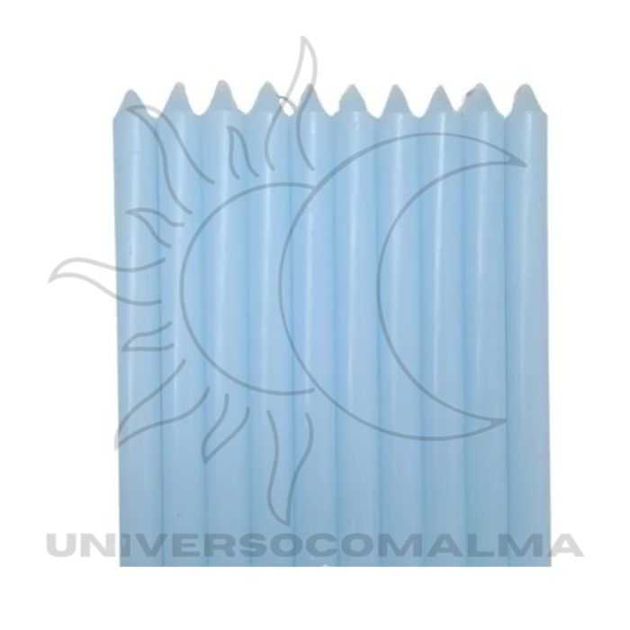 Vela Palito Azul Claro - 15cm