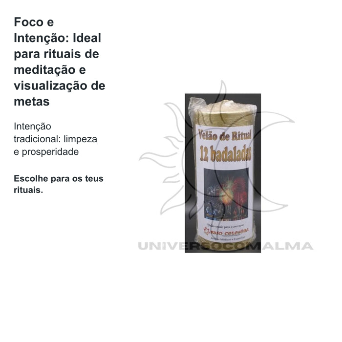 Velão Ritual 12 Badaladas - Prosperidade e Renovação para o Ano Novo — benefícios, utilização e características