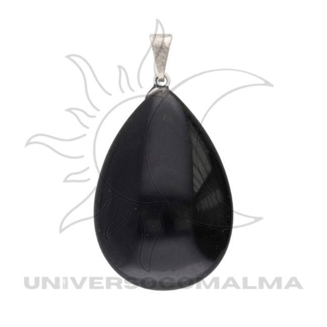 Pingente Gota de Obsidiana - Proteção e Elegância - Universo com Alma ®