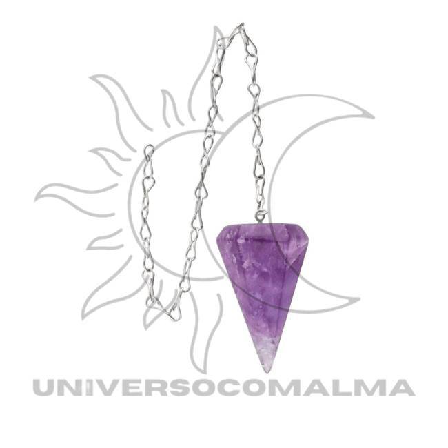 Pêndulo Facetado de Ametista - Universo com Alma ®